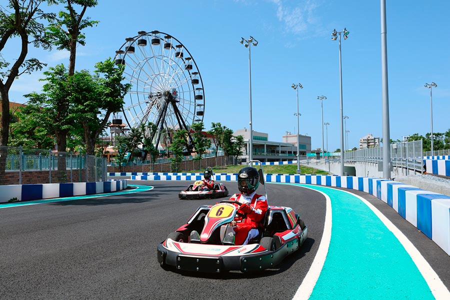 Taroko, Taiwan: karting track secured with TECPRO barriers.